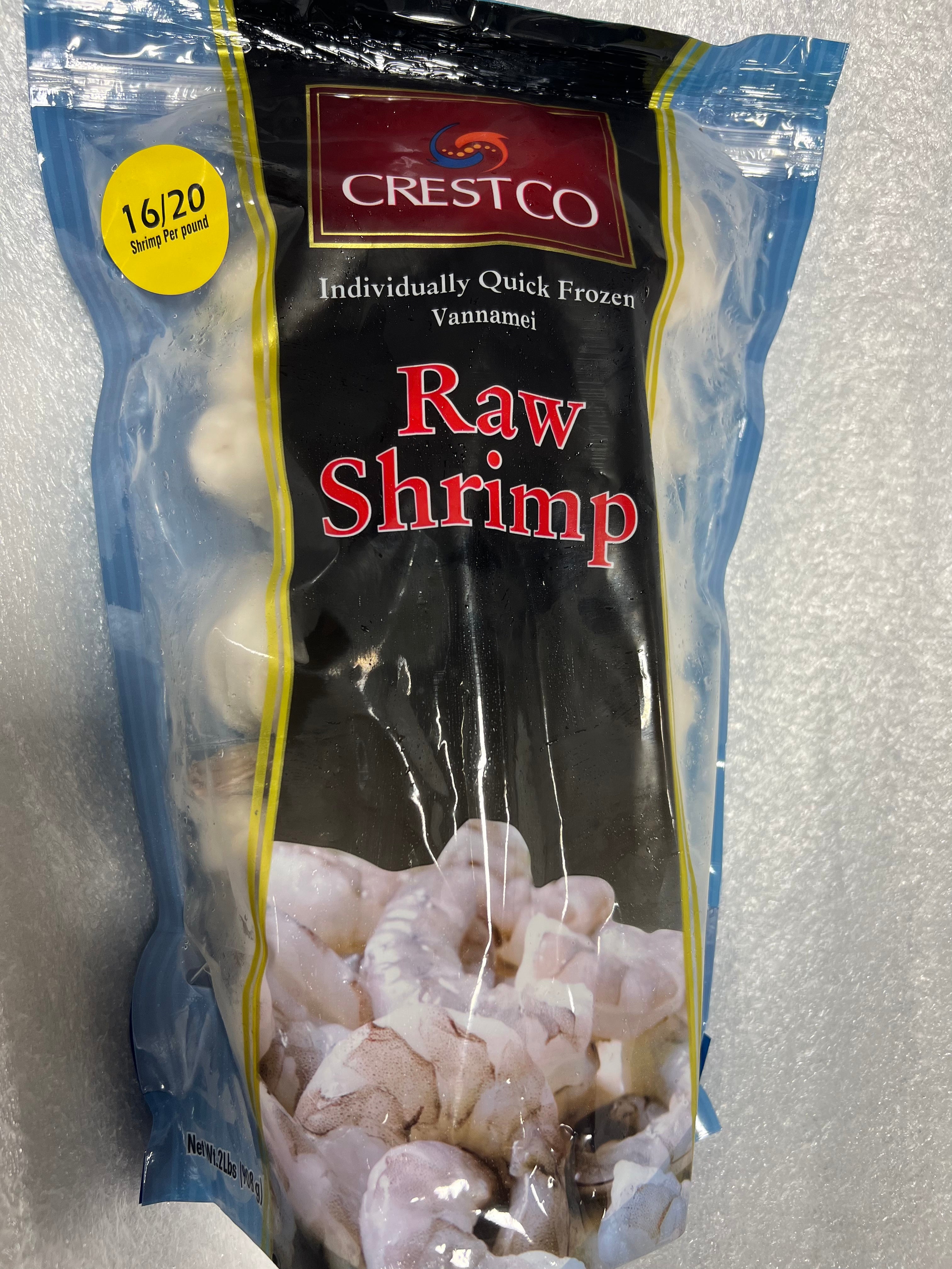 Extra Jumbo 16/20 Peeled & Deveined Tail-On Wild-Caught USA Shrimp  ($25.50/lb)